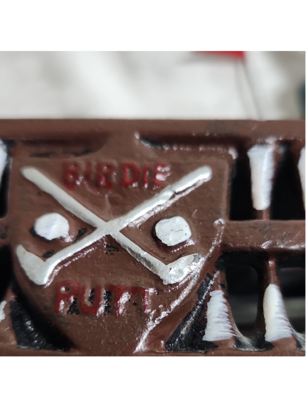 Vintage Golf Mechanical Cast Iron Coin Bank | Birdie Putter & Caddie Figurine - Picture 9 of 13